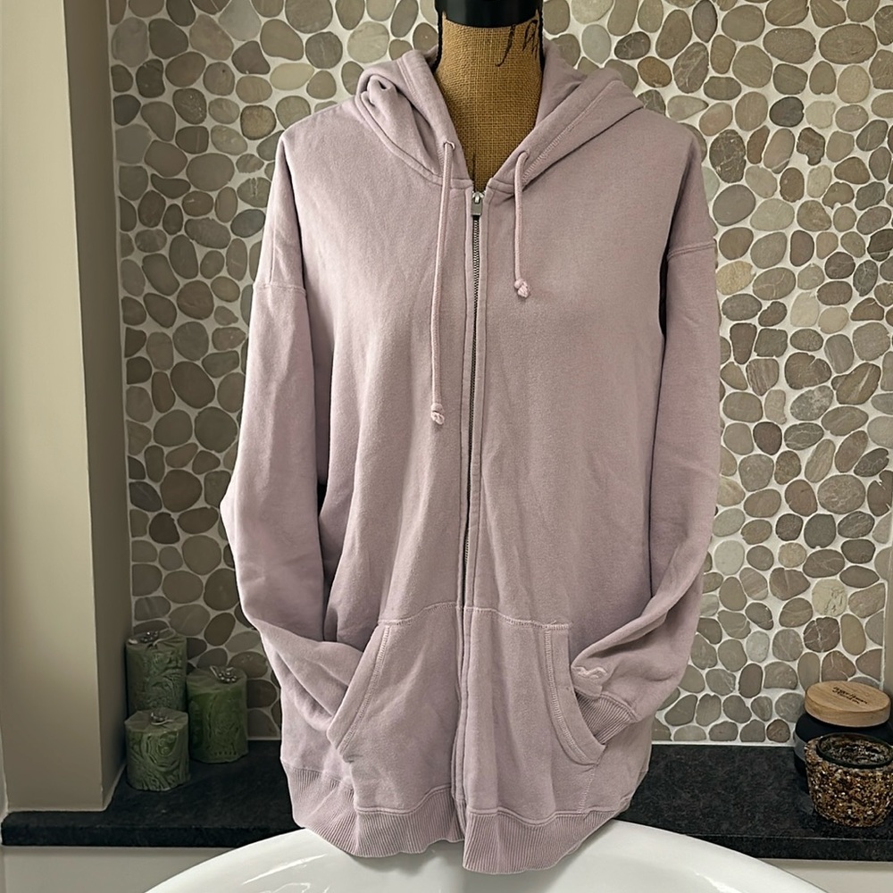 Hollister Light Lavender Zip-Up Hoodie